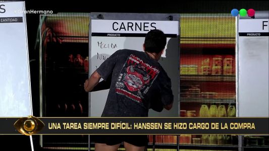 Hanssen hizo la compra semanal por primera vez