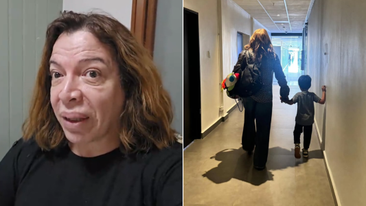 El divertido blooper de Lizy Tagliani: quiso comprarle la camiseta de la Selección Argentina a su hijo pero algo pasó
