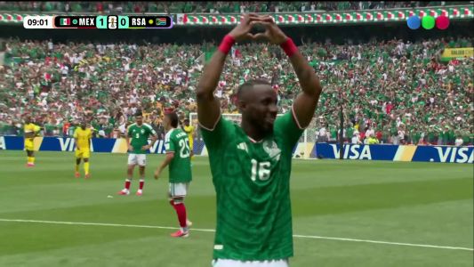 Quiñones hizo el primer gol del Mundial 2026 - México vs. Sudáfrica