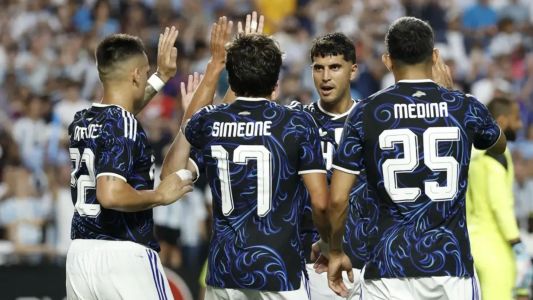 Sin arriesgarse, Argentina le ganó por 2-0 a Honduras en su amistoso pre-Mundial