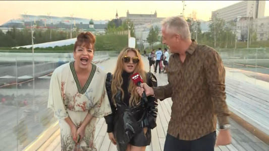 Paulina Rubio en vivo con Marley y Lizy
