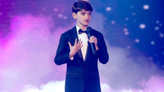 El increíble show del pequeño tenor