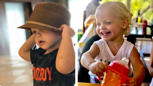 ¡Muy fashion! El insuperable look de Mirko para tomar la mamadera