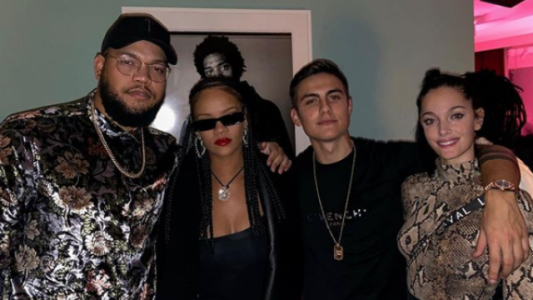 Reunión cumbre: Rihanna, Oriana Sabatini y Dybala juntos