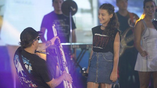 Marita ya llegó: ¡Pablo Lescano cantó en vivo con su hija!