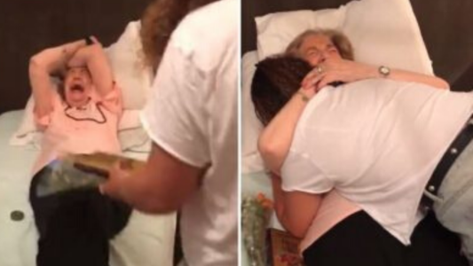 Volvió a Argentina y la reacción de su abuela emocionó a todos