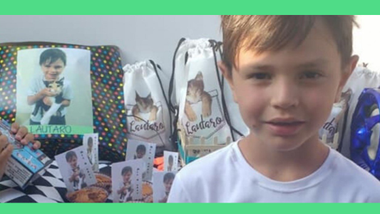 Un niño eligió a su gata como temática de cumpleaños ¡Conocé su emocionante historia!