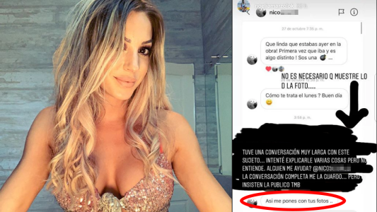 Noelia Marzol escrachó a un hombre que le mandaba fotos de su miembro