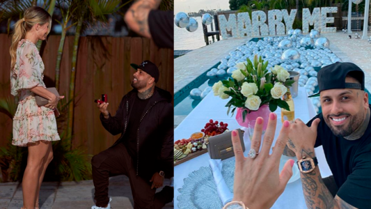 La romántica propuesta de matrimonio de Nicky Jam