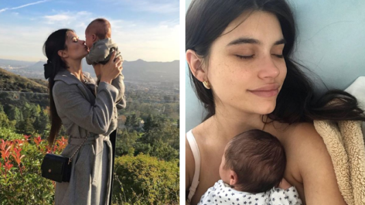 La foto de Eva de Dominici con su hijo que despertó polémica