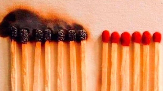 La importancia de la cuarentena explicada con fósforos