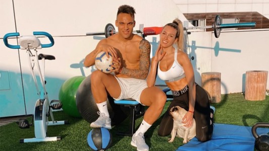 La cuarentena de Lautaro Martínez y su novia