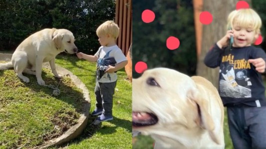 Mirko celebró el día del animal junto a su mascota