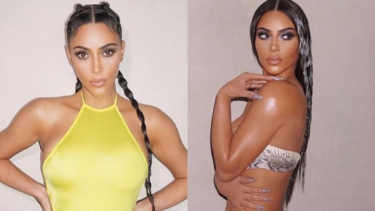 El infartante look de Kim kardashian en cuarentena