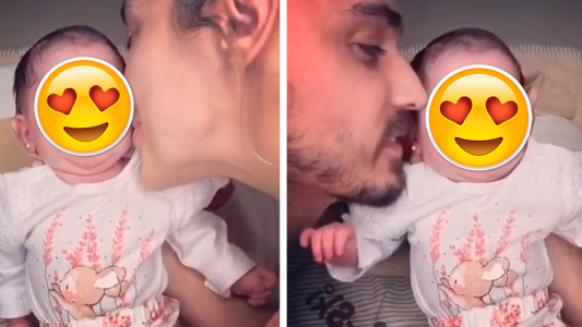 Virginia Gallardo presentó a su hija con un tierno video