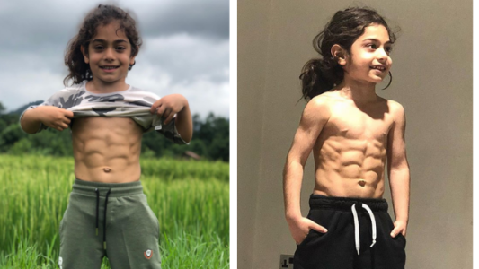 Tiene solo 7 años y comparte su rutina de entrenamiento en Instagram