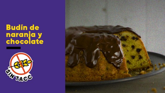 Increíble budín de naranja y chocolate para celíacos
