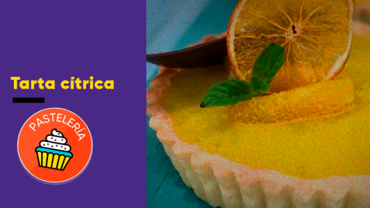 Tarta cítrica para la merienda