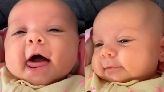 El tierno despertar de Abril, la hija de El Polaco y Barby Silenzi