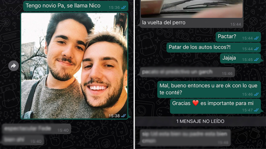 Un joven le contó a su papá que tiene novio y la respuesta se hizo viral