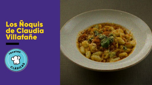 La auténtica receta de los ñoquis de Claudia Villafañe