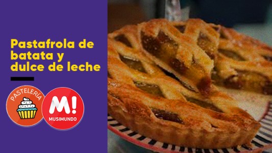 Pastafrola de batata y dulce de leche