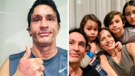 A dos meses del accidente Sebastián Estevanez muestra su recuperación