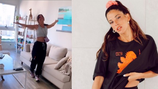 Cande Molfese estrenó departamento con un mensaje dedicado a Ruggero Pasquarelli