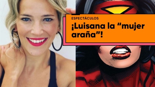 La loca foto de Luisana Lopilato en modo "mujer araña"