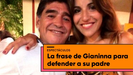 Gianinna Maradona compartió una significativa frase de Diego