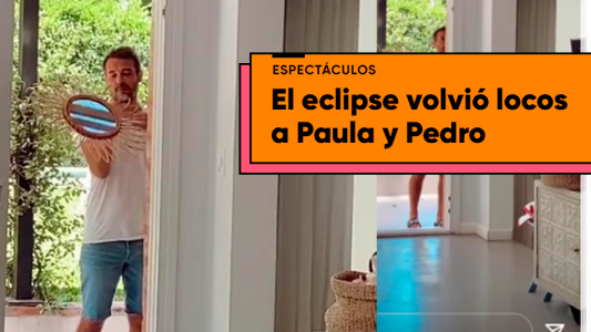 La loca reacción de Paula Chaves y Pedro Alfonso al eclipse