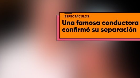 Una famosa conductora confirmó su separación