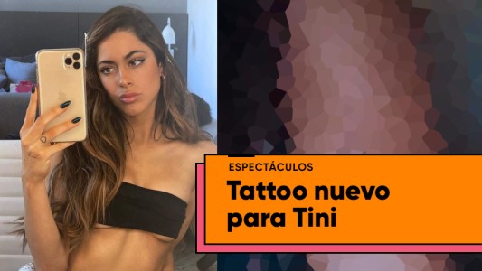 Tini Stoessel lució su nuevo tatuaje
