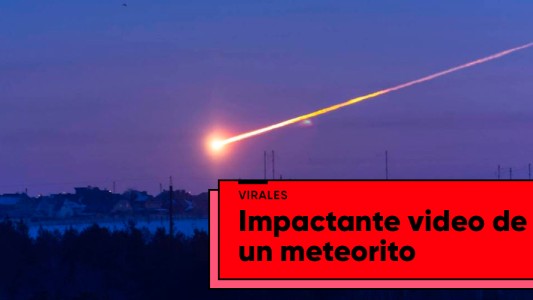 El impactante video de un meteorito explotando en la atmósfera