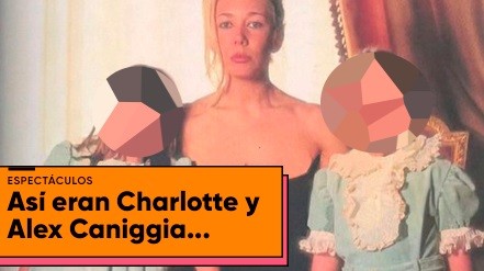 Así eran Charlotte y Alexander Caniggia de niños