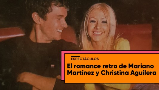 Las inéditas fotos retro de Mariano Martínez y Christina Aguilera juntos