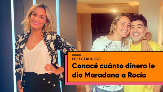 El monto que Diego Maradona le donó a Rocío Oliva en vida