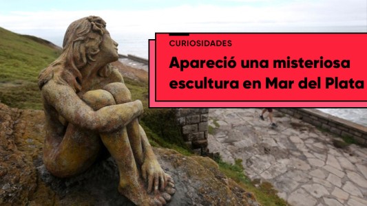 Apareció una escultura en Mar del Plata y buscan al autor