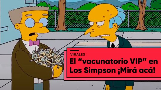 La escena de Los Simpson que predijo la "vacunación VIP"