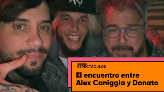 El divertido encuentro de Alex Caniggia y Donato