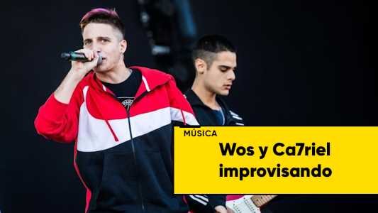 Wos y Ca7riel se juntaron a rapear y el video se hizo viral