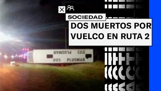 Volcó un micro en Ruta 2: dos muertos y decenas de heridos