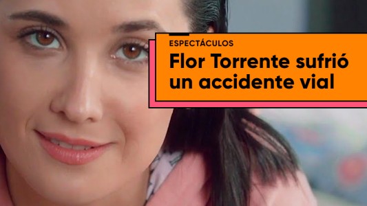 Flor Torrente sufrió un accidente y su auto quedó destruido