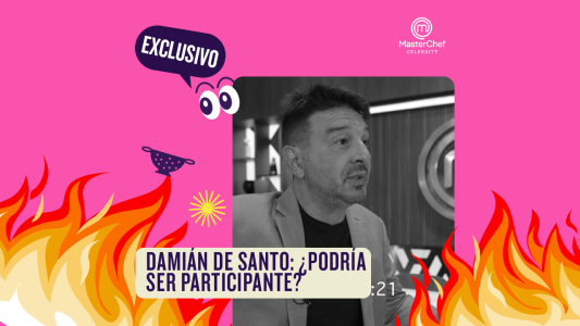 Damián De Santo: un invitado especial con ganas de participar en las cocinas de Masterchef Argentina