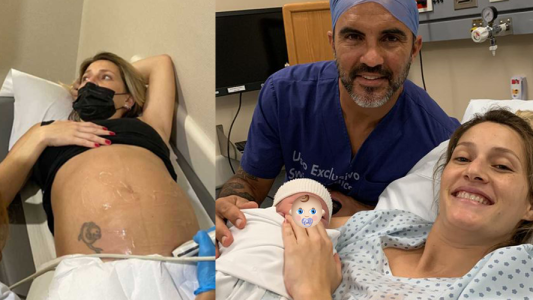 ¡Nació Luca Cubero! El primer hijo de Mica Viciconte y Fabián Cubero