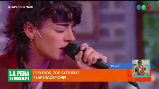 Zoe Gotusso visitó La Peña de Morfi y anunció su show