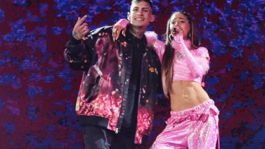 Llamativa reacción de L-Gante en el concierto de Tini Stoessel