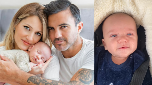 Luca Cubero cumplió dos meses y Mica Viciconte mostró cuánto creció