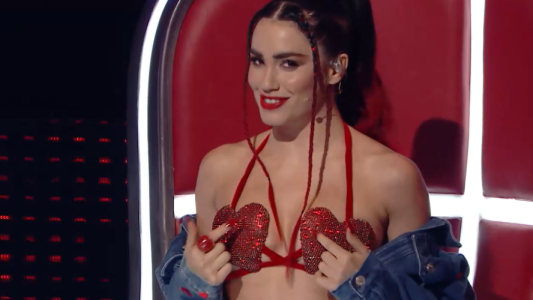 Lali dedico corpino corazones Mau Ricky