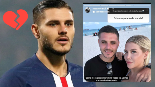 Mauro Icardi respondió a los rumores de separación con Wanda Nara